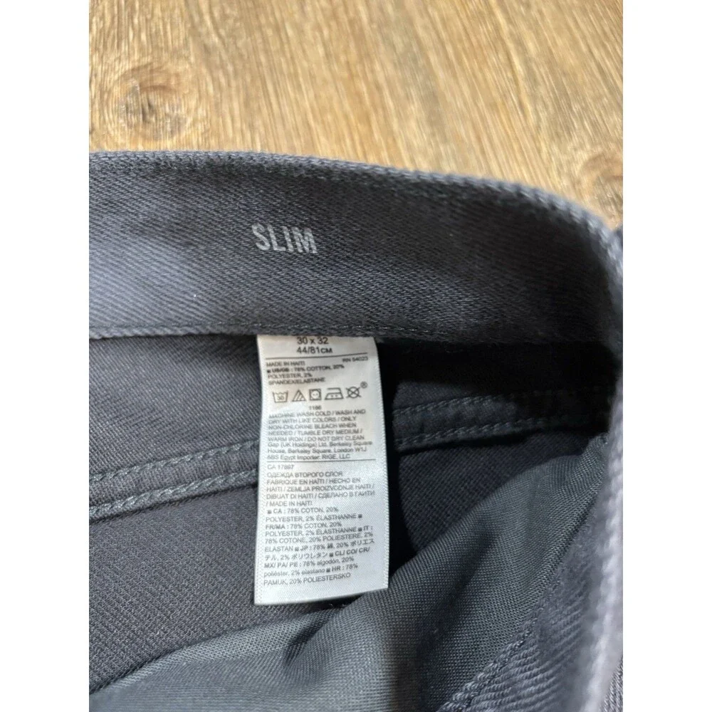 Banana Republic Traveler Pant Slim Fit 30x32 Gray Mens 5-Pocket Stretch NWT